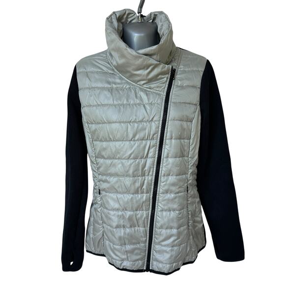 Xersion Jacket Gray Silver Black Activewear Outdoor Outerwear Womens Size Medium - Picture 1 of 9